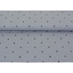 Jersey - Anker Ringel grau